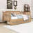 Wooden Daybed with Two Drawers and Slats-89092184-89092190