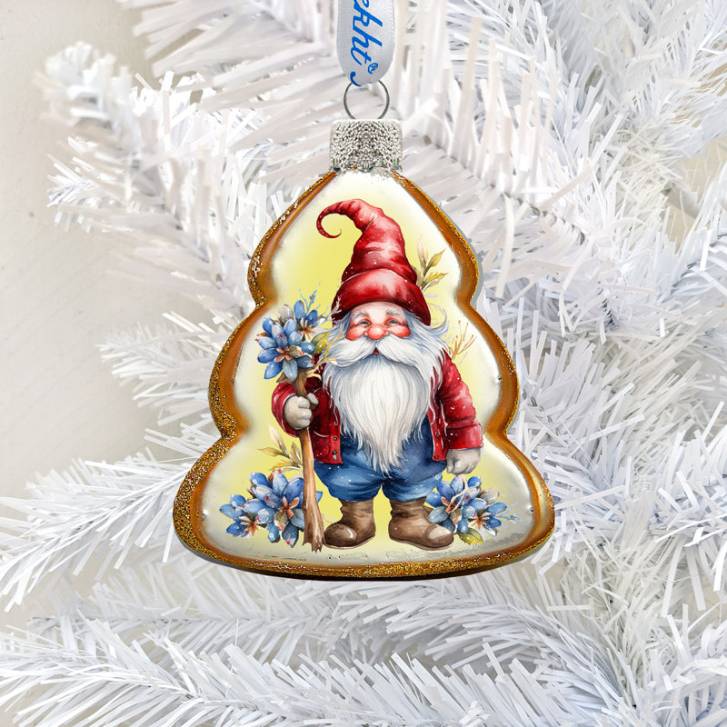 4'' Glass Hanging Figurine Ornament