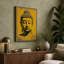 Golden Buddha Head Japandi - Wrapped Canvas-1844510148-1844510152