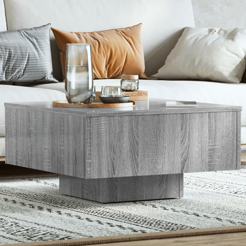 Etana Pedestal Coffee Table, Grey Sonoma