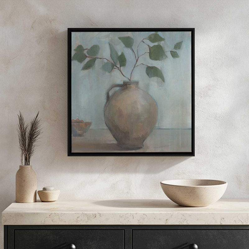 «Melancholy» par Dogwood, Toile avec cadre, L 30 po x H 30 po, Érable