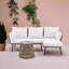 Ensemble de patio en L en rotin 3 pièces avec coussins moelleux Kyng Luxe Lounger