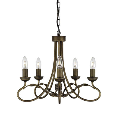 Bardell 5 - Light Candle Style Chandelier