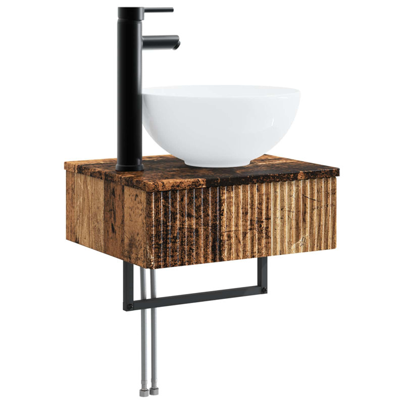 400 mm Bathroom Vanity, Old Wood