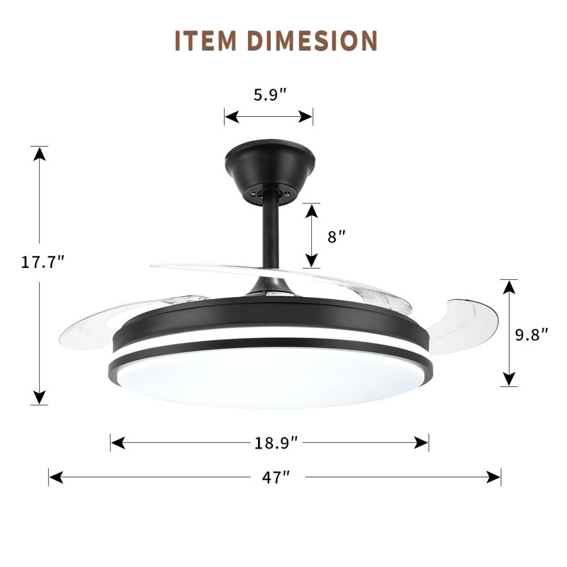Ceiling Fan with LED Lights