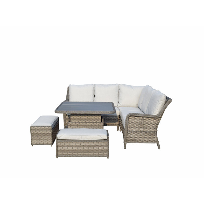 Lyons 6 Seater Dining Set with Cushions