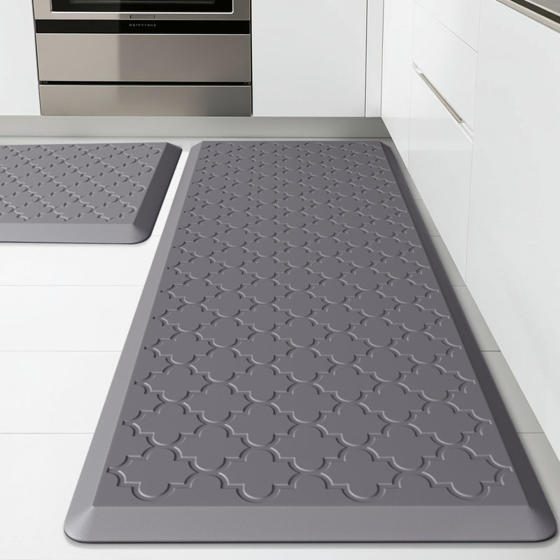 Tapis anti-fatigue, Gris, Tapis de couloir 17,3 po x 30 po + 17,3 po x 59 po
