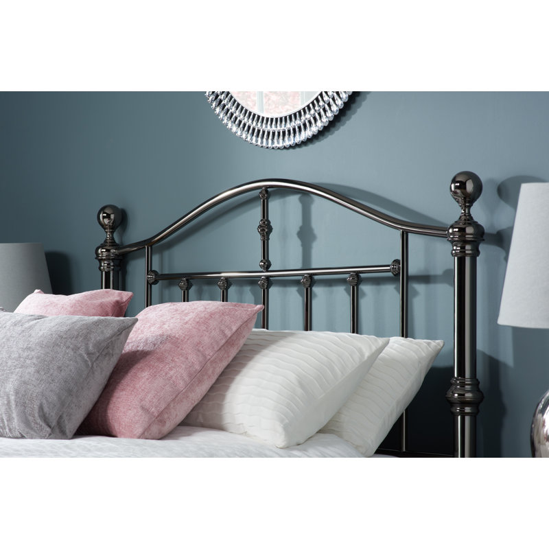 Soho Bed Frame, Kingsize (5'), Black Nickel