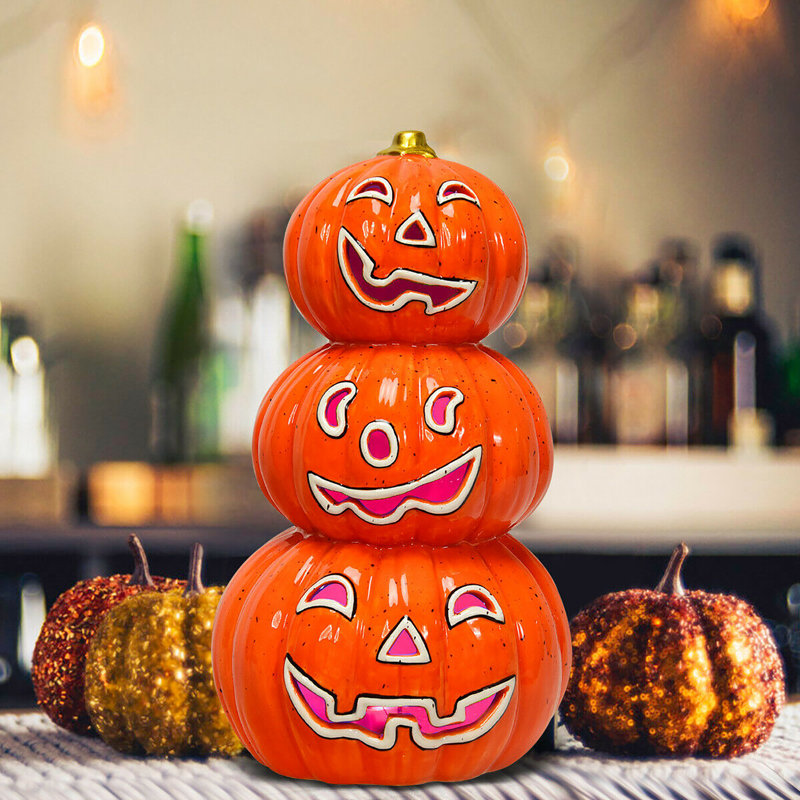 Présentoir lumineux à 3 niveaux d'Halloween