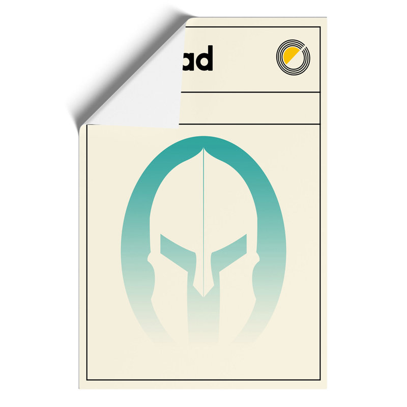 Book Cover the Iliad Homer - Frameless Print, 84cm H x 59cm W x 0.1cm D