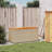 Acacia Steel/Solid Wood/Wicker Deck Box-103397025