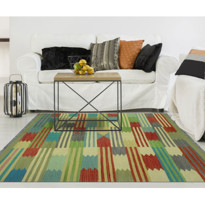 Burgohy Wool Geometric Indoor Rug