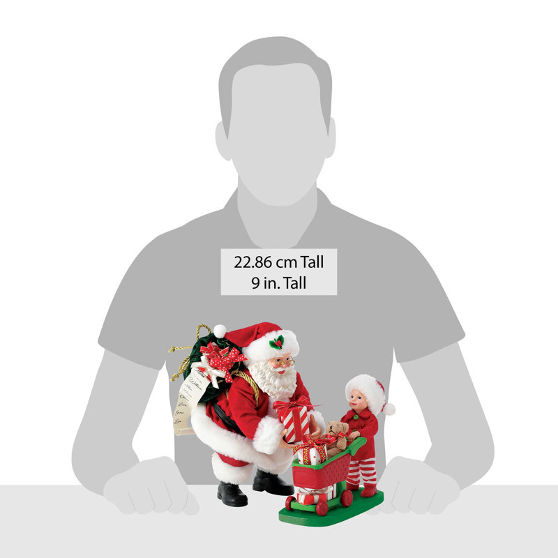Ensemble de 2 figurines de père Noël et de père Noël possible
