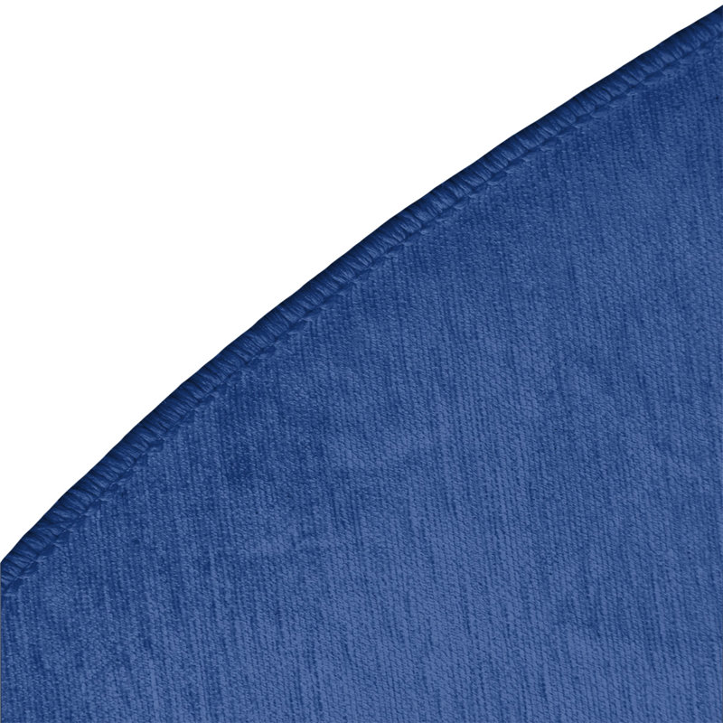 Bleu/rouge tissé à plat tapis décoratif, Rond 5 pi