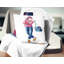 Coussin de mode jeune fille Portrait