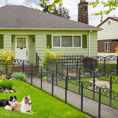 Outdoor Tall Metal Garden Fence