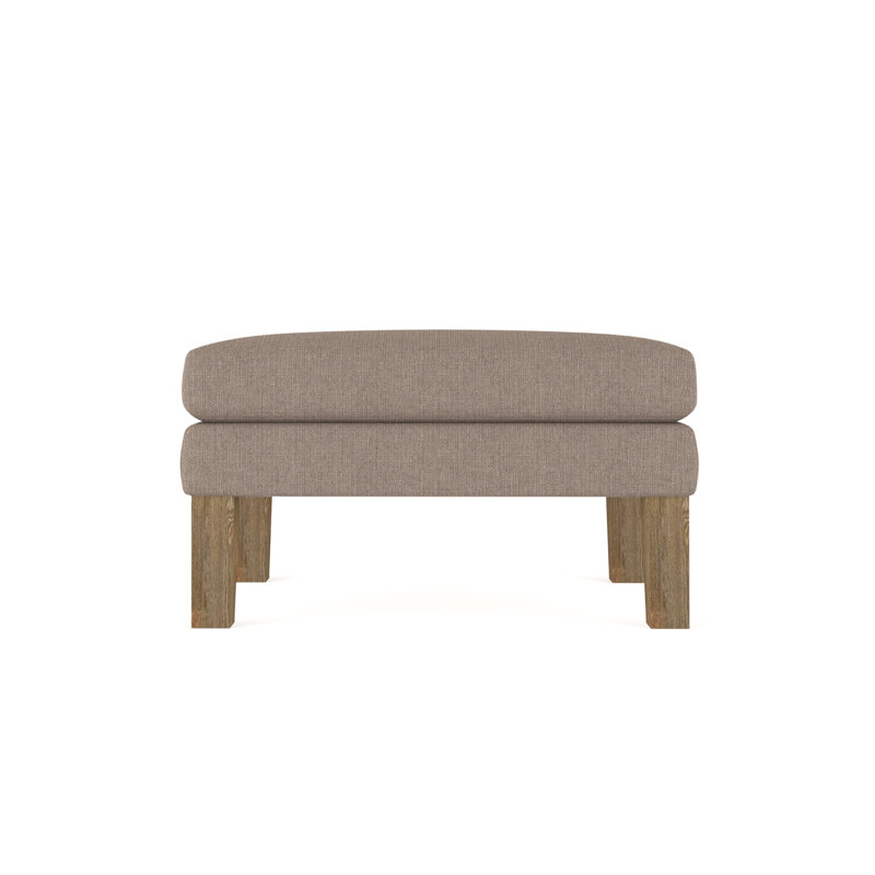 Charlton Ottoman, Vintage Leather Oyster, Natural