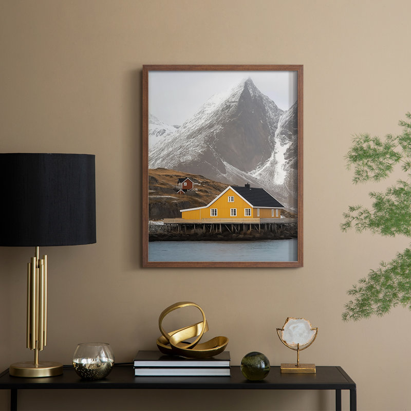 Paysages de la série XLIX - reproduction encadrée de qualité supérieure - prête à être accrochée - aucun clou requis