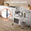 Chariot de cuisine - Acier - 3 pièces - Capacité de 661 lb