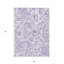 Tapis intérieur lavable à motif cachemire ivoire 5 pi x 8 pi