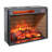 23 Inch Infrared Quartz Heater Fireplace Insert -Woodlog Version With Brick