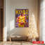 1Pcs, art mural, affiche encadrée, affiche de basketball Lakers Jersey no. 24 avec étoiles-1939740760