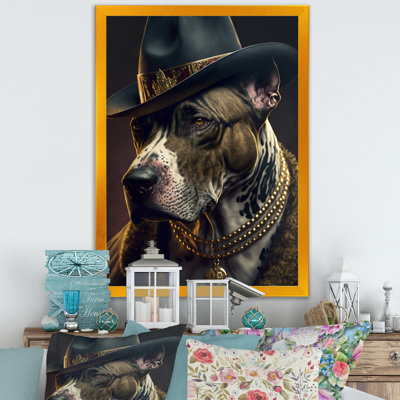 Mafia Pitbull II - impression sur toile