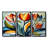 Green Mid Century Mod Nature Tulip I - Abstract Midcentury Wall Decor Set-1886969411-1886969419
