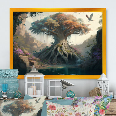 «Tree at the Center of Jungle Paradise II», reproduction sur toile