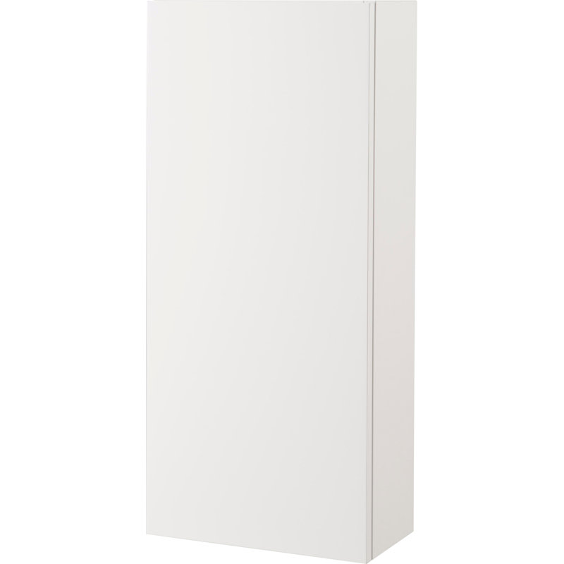 Tuvalu Solid Wood Bathroom Cabinet, White Matt Lacquered