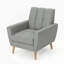 Fauteuil club Mid Century-864450155
