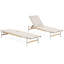 Chaise longue en aluminium pour l'extérieur - deux pièces, structure rouille, filet respirant, pieds arrondis avec attrait rustique, conception ergonomique confortable, facile à nettoyer, grande chaise longue de patio et de jardin