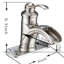 Robinet pour salle de bain à poignée simple avec drain et robinets de lavabo pour salle de bain à un trou-61808299