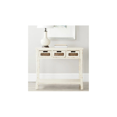 Console en bois massif de 34 po