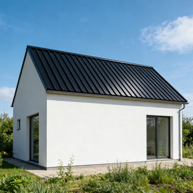 Dakota Fields Rust Resistant Steel Roofing Kit, Black