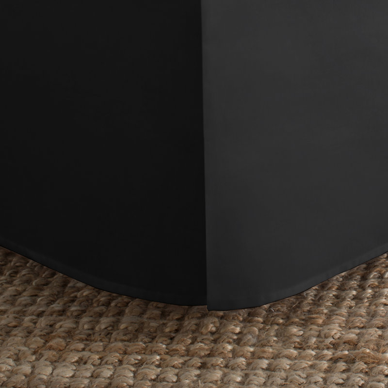 Today's Home Bed Skirt, California King, Black