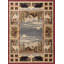 Tapis rouge / beige de style Sud-Ouest Badlands-26956656