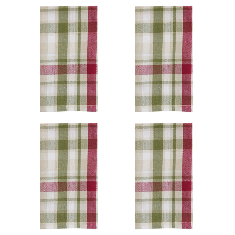 The Holiday Aisle® Christmas Barn Napkin Set of 4
