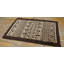 Cute Chocolate Brown Background with Geometric Desing Vintage Art Moderne Rug