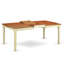 L'ensemble de mobilier de salle à manger 5 pièces comprend une table de cuisine rectangulaire avec rallonge papillon et 4 chaises de salle à manger, 42 po x 78 po, babeurre et cerise-1736707029-1687603982-1659783743