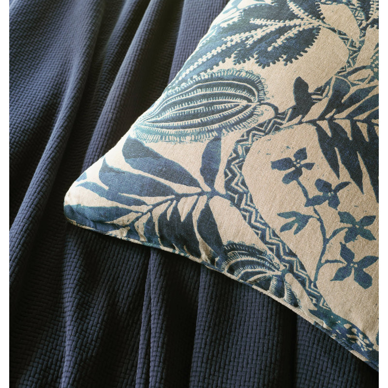 Interlaken Matelasse Coverlet, King Coverlet, Ink