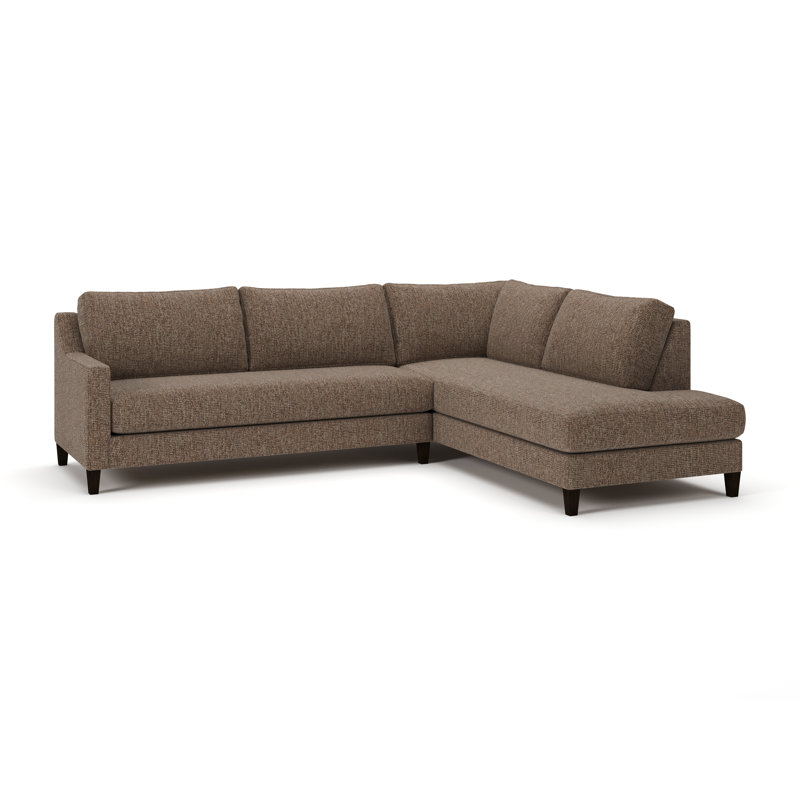 Baker 2-PC Upholstered Sectional, Valet Coffee, Right Hand Facing