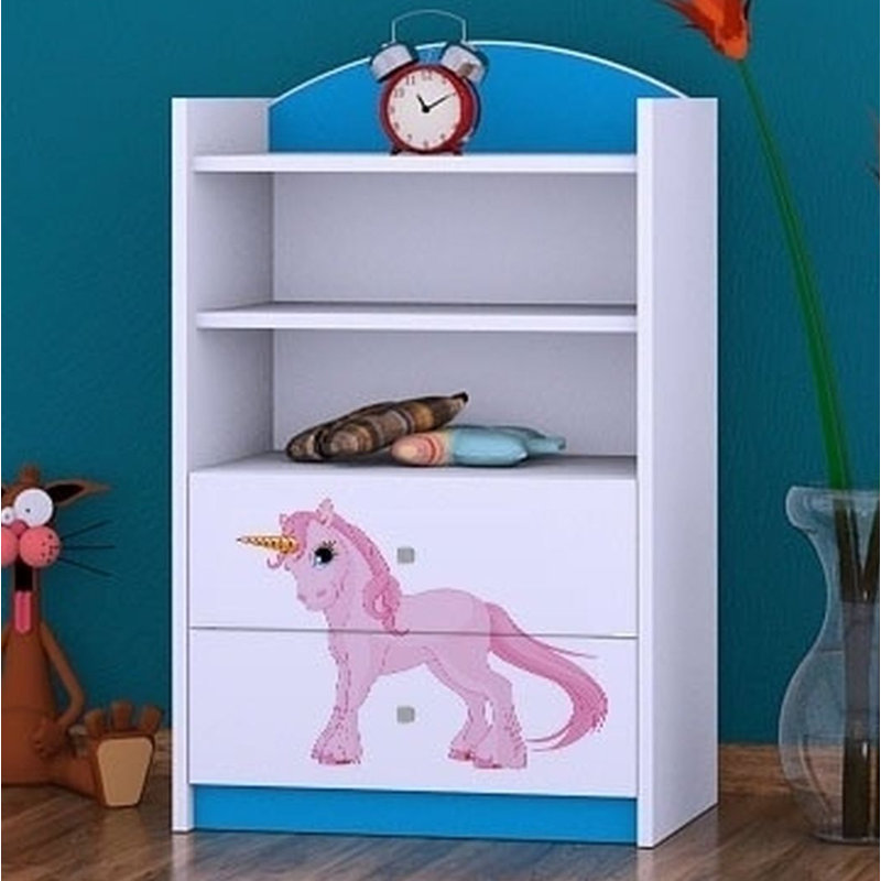 Katelyn 96cm H X 60cm W Animals Kids Cube, Blue