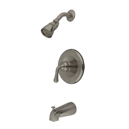 Volume Control Faucet Shower Faucet Trim Only, Satin Nickel