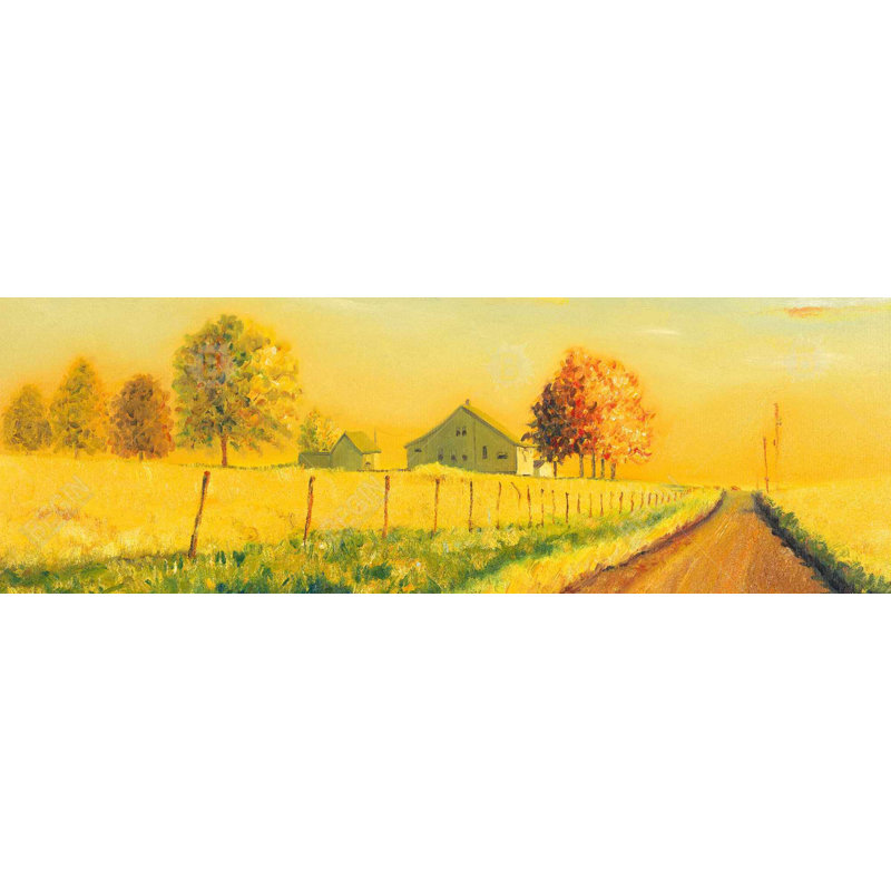 In the Countryside Canvas | Rustic Trees Landscape Decor