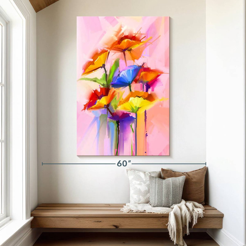 Fleurs Harnek, H 51 po x l 34 po