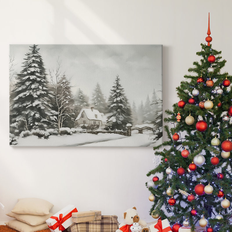 Art des Fêtes de Noël - Toile tendue avec châssis - Série 3-CXL III, H 12 po x l 18 po