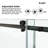 62-67" W X 76" H Frameless Single Sliding Shower Door with 3/8" (10mm) Clear Tempered Glass, Shatter-Resistant Film & Installation Hole Locator - Square Top Rail-123951210