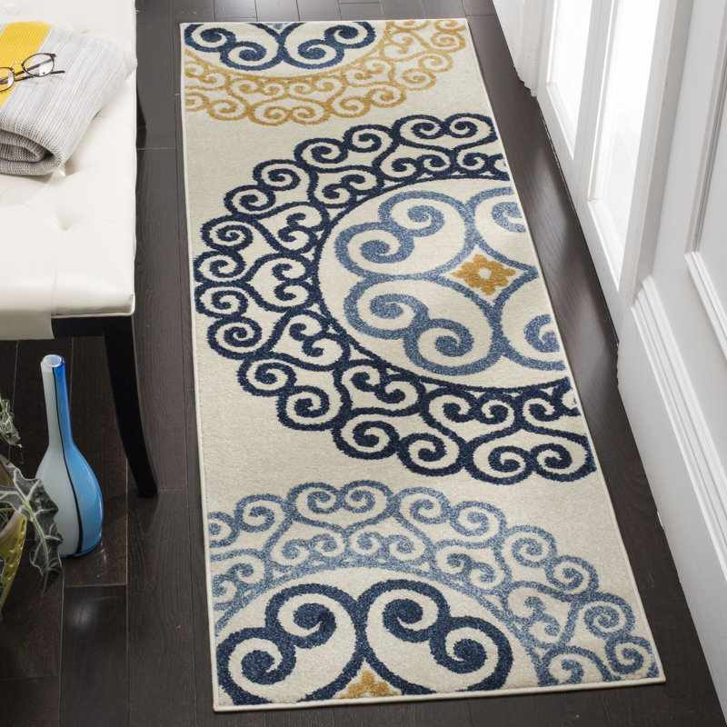 Neil Performance Ikat Rug, Runner 2'3" x 7'