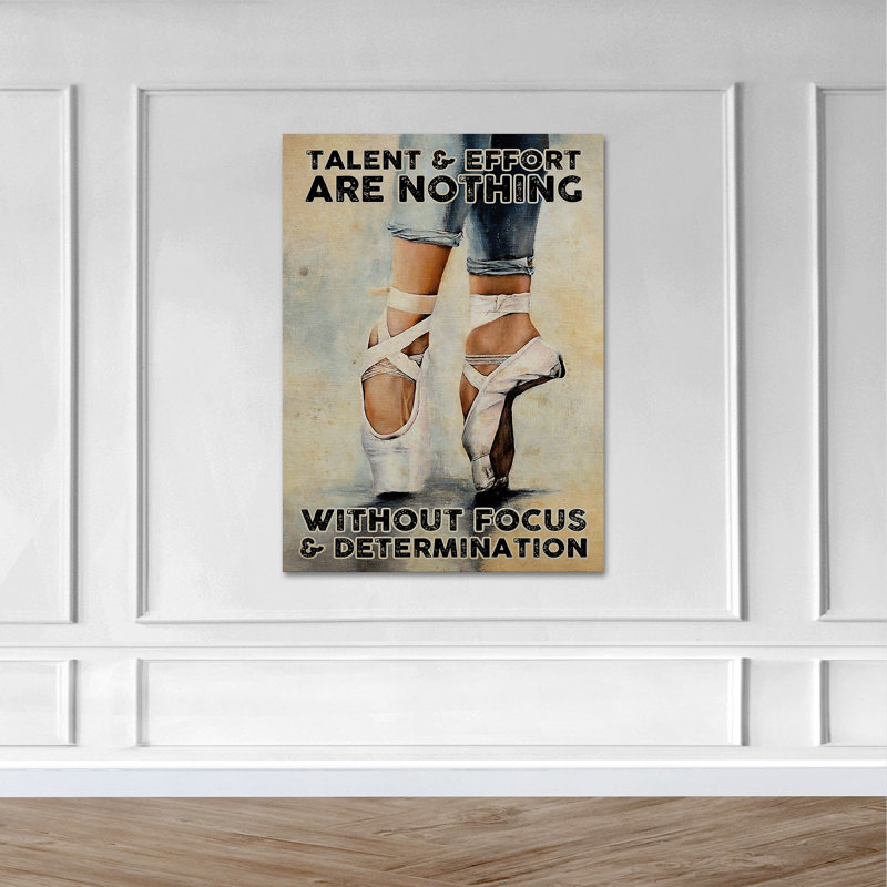 «Ballet Dancing Feet», impression sur toile tendue, H 20 po x l 16 po x P 2 po
